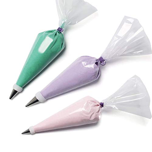 Industrial Strength 15 Inch Disposable Piping Bags | 100 Roll Dispenser Box - 100% Food Grade Disposable Pastry Bags - Cake Decorating Bags, Icing Bags, and Food Preparation Bags
