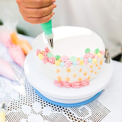 Cake Decorating Kit - Cake Decorating Supplies - Baking Supplies - Cake Turntable - Piping Bags -Russian Piping Tips Set - Piping Bags And Tips - Cupcake Decorating Kit - Cake Decorating Tools & More